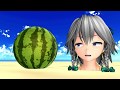 瀟洒なメイドとEXスイカ割り