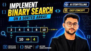 Binary Search Explained: Brute Force to Optimal Solution (Coding Interview)
