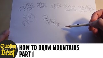 How to Draw Mountains - Part 1: Fantasy Map Making Tutorial for DnD