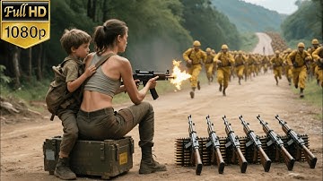 【功夫電影】被日軍欺負的帶娃村姑，竟是頂級狙擊手，一人操控十把狙擊槍全殲日軍。#抗日 #kungfu #中国电视剧