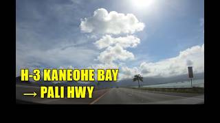 H-3 Kaneohe Bay → Pali Highway | Oahu Hawaii Scenic Drive