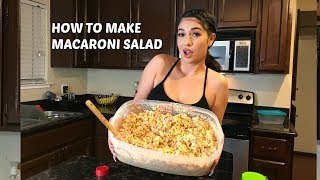 COOKING MACARONI SALAD WITH MOE MONEY