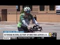 Veterans traveling cross-country on bike stop in Cedar Rapids
