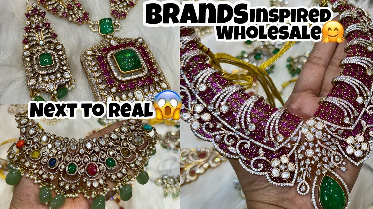 Exclusive Brands Replica Jewellery Wholesale |Moissanite, Polki, Fusion,  1GramGold Designer Jewelry