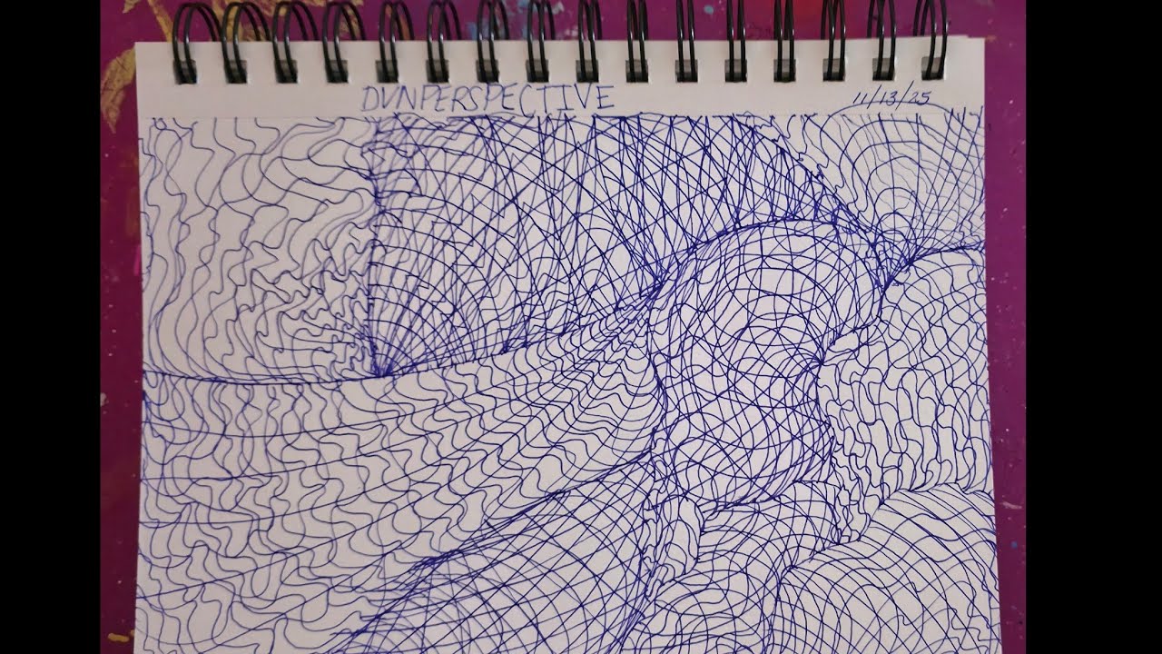 Drawing Wormhole Patterns with Pen on Paper - YouTube