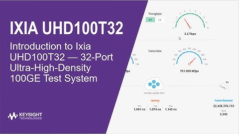 Introduction to Ixia UHD100T32
