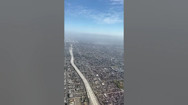 Flying into LAX, Los Angeles, CA