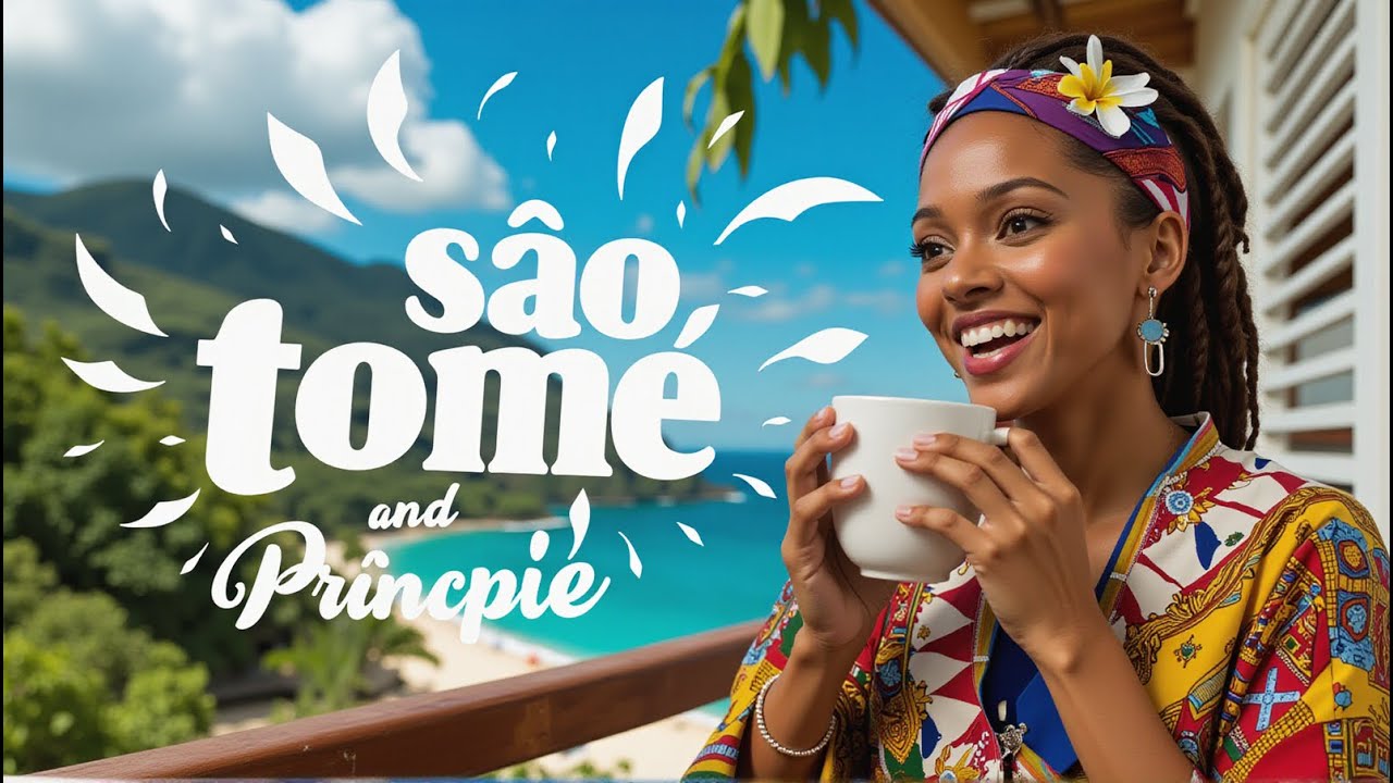 São Tomé Café Escape ☕ | Dreamy Afro-Jazz for Relaxation & Focus | Island Rhythms for Calm