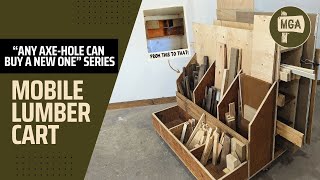 How To Build Wood Storage on Wheels | DIY Mobile Lumber Cart