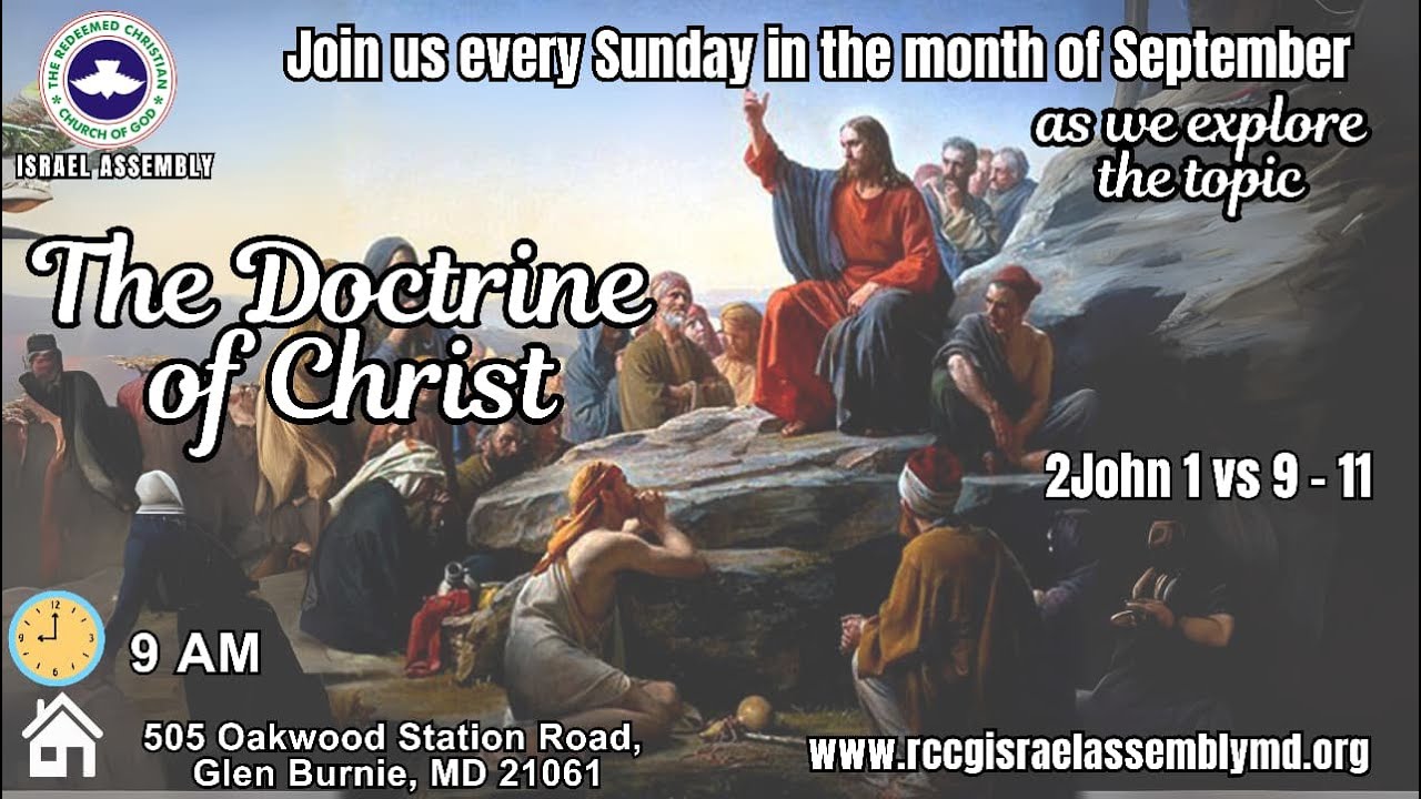 Sunday Service August 31st, 2025. (The Doctrine of Christ)