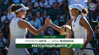 Stunning victory! ✨ | Madison Keys v Linda Noskova | Highlights | Wimbledon 2026