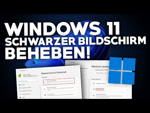 Windows 11: SCHWARZER BILDSCHIRM BEHEBEN! | Problemlösung | Deutsch | 2022