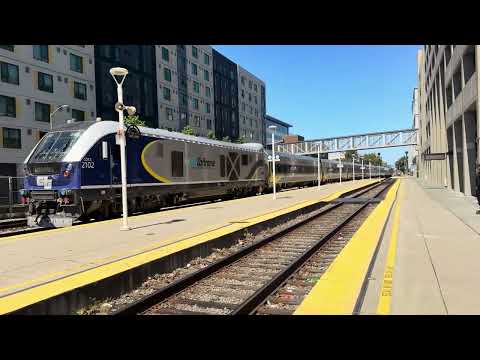 Amtrak Gold Running #711 Arriving at Oakland Jack London Square Amtrak Station Oakland CA 