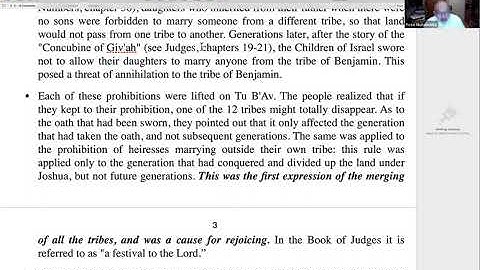 Tu Beav 20200805 Class from series at Westmount shul