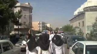 Iranian Doctors and nurses protesting against police brutality in Tehran 15 June 2009