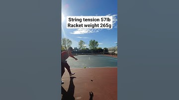 Heavy racket with low string tension = Over power -Tennis fundamentals