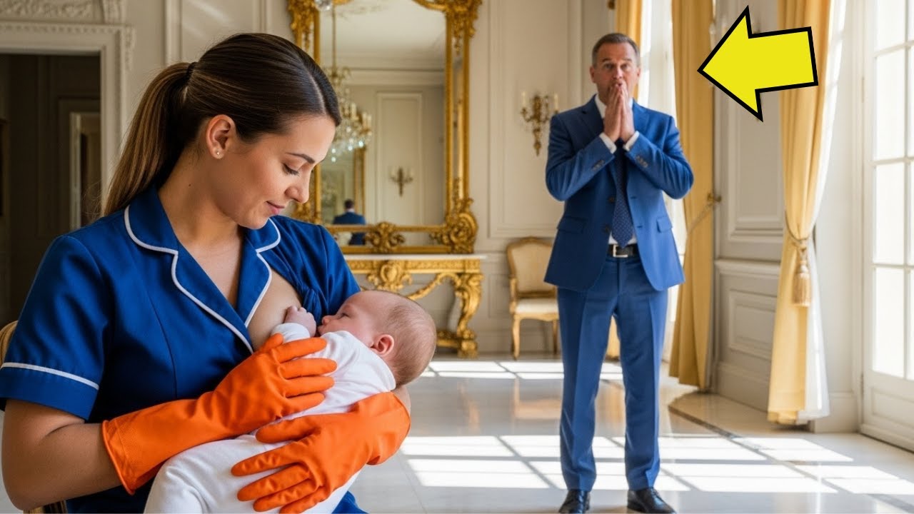 El  Limpiadora a bebé millonario que se negó a comer y le salva la vida!