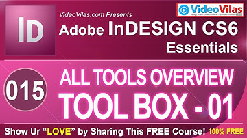 Adobe InDesign CS6 Tutorials (Telugu) - 15 -  All Tools in Toolbox Overview | Telugu DTP Tutorials!