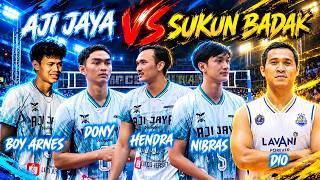 Boy Arnes,Nibras,Hendra,Dio,Doni Haryono (AJI JAYA) 🆚 (SUKUN BADAK) Made,Rafli,Dicky,Tegek