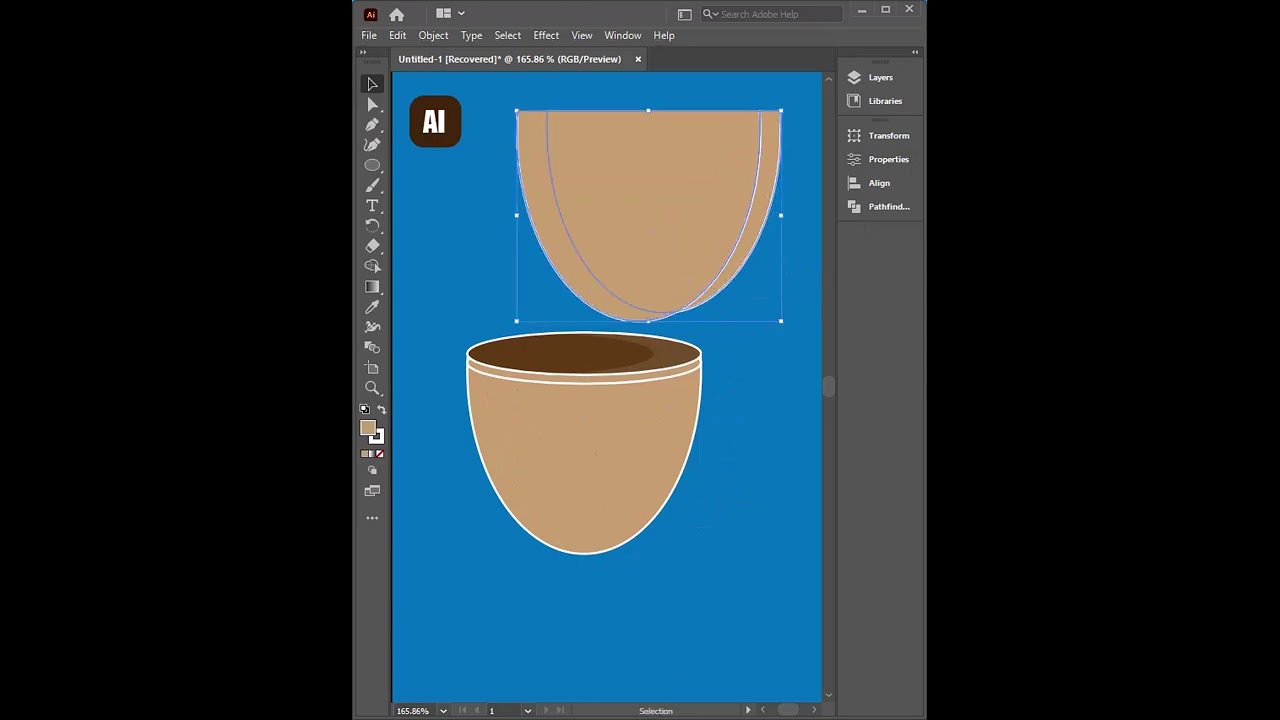 Cup design in Adobe illustrator...