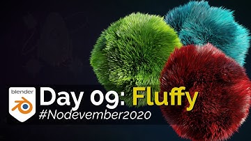Nodevember 2020: Day 09 - Fluffy (Blender 2.90 Cycles Timelapse)