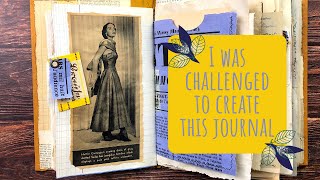 I Was Challenged to Create a Junk Journal with Materials I Was Sent/ Did I Manage???