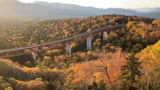 2021年10月10日日曜日の三国峠の紅葉の日の出