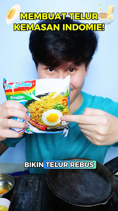 TELUR KEMASAN INDOMIE?! #food #asmr #mukbang