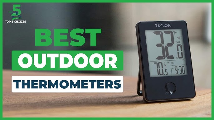 Newentor Indoor Outdoor Thermometer Wireless, Remote Temperature Monitor  Hygrometer, Outside Inside Thermometers with Comfort Indicator, 4 Inch  Screen