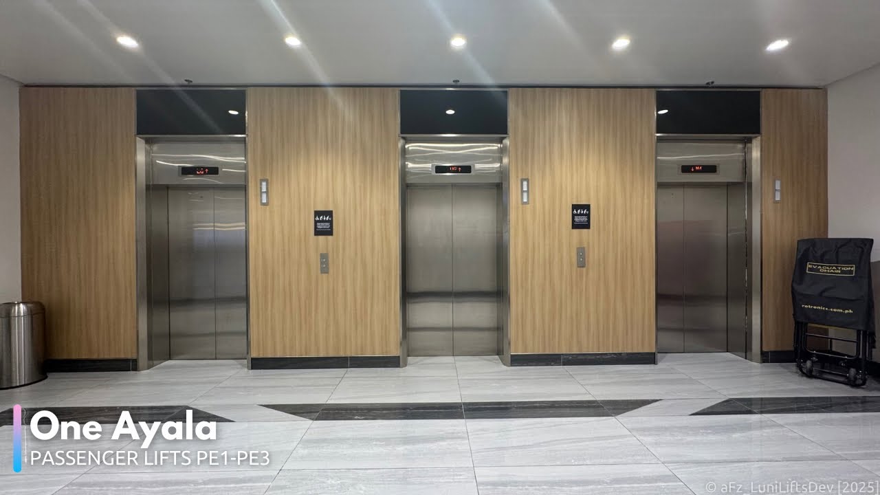 Mitsubishi Traction Elevators - One Ayala Makati [PE1-PE3]