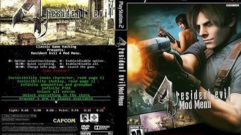 Resident Evil 4 Mod Menu ISO PS2, OPL, PCSX2