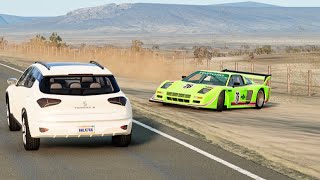 Loss of Control Car Crashes #5 BeamNG Drive | SlamDunk CRASH