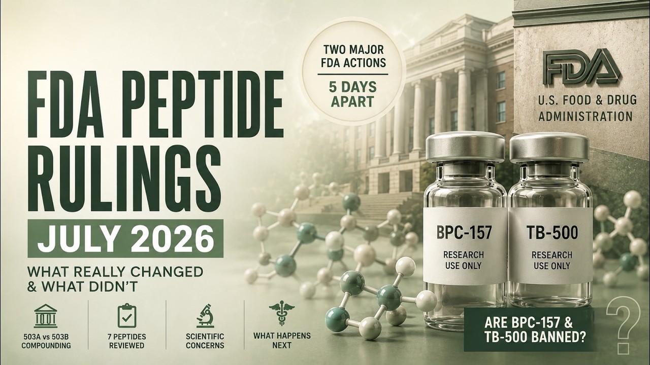 FDA July 2026 Rulings & News on Peptides