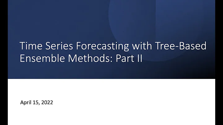 Time Series Forecasting with Tree-Based Ensemble Methods: Part II