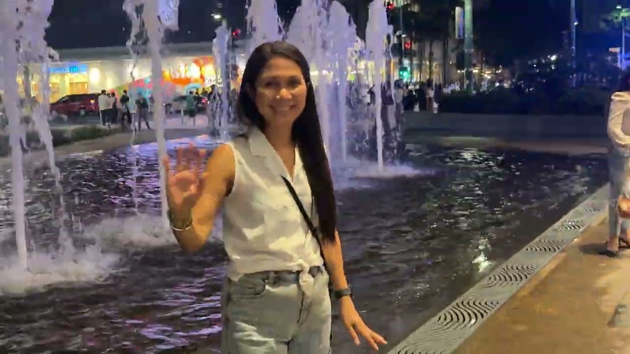 Walking tour at night at BGC- Manila