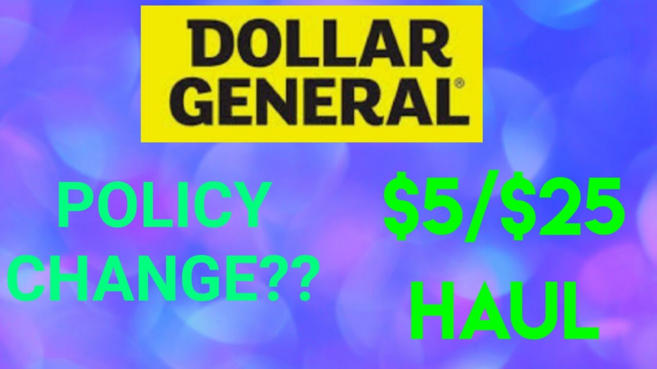 Dollar General $5/$25 Haul Coupon Policy Change?! - YouTube