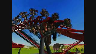 KoasterKing 205's X-Flight - RCT3 #xflight #sixflagsgreatamerica #rollercoastertycoon3 #rct3