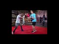 Proper footwork when moving when jabbing! #boxing #artofboxing footwork #jabbing