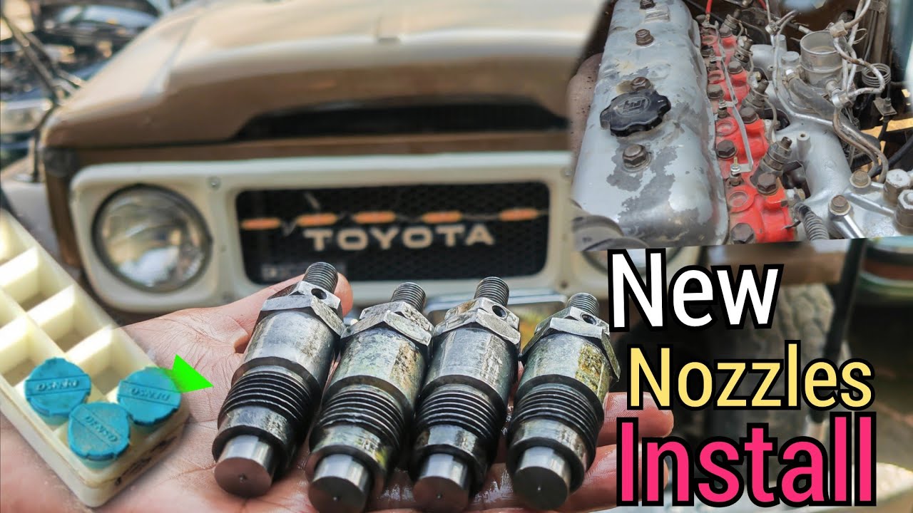 how to Toyota jeep now nozzles installed // denso nozzles - YouTube