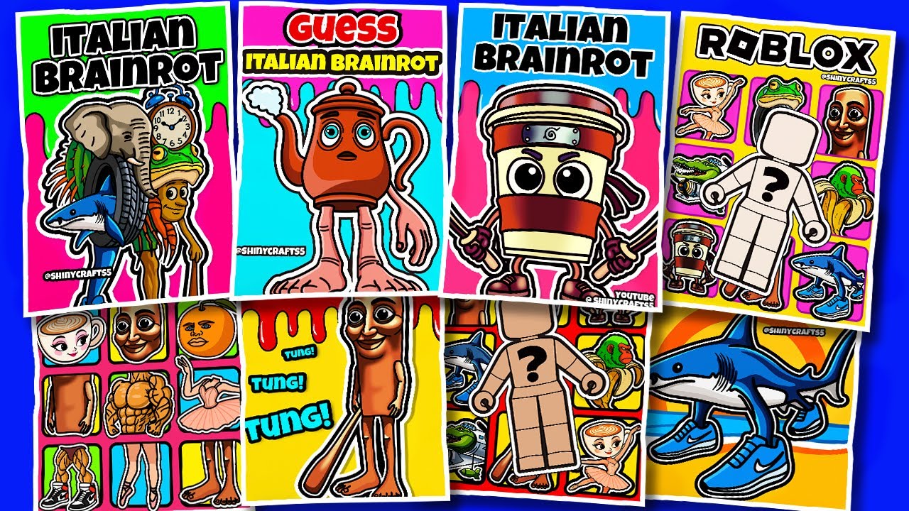 🧠ИТАЛЬЯНСКИЙ BRAINROT Blind Bag и Tung Tung Tung Sahur ROBLOX, подборка |ASMR