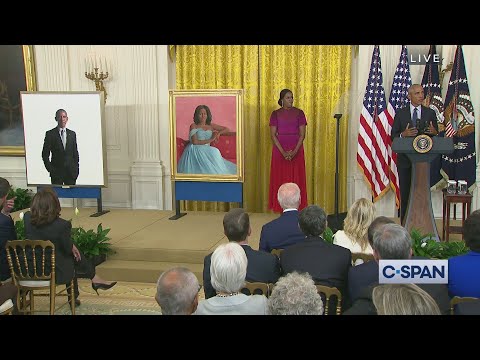 White House Portrait Unveiling Ceremony for fmr President Barack Obama and First Lady Michelle Obama