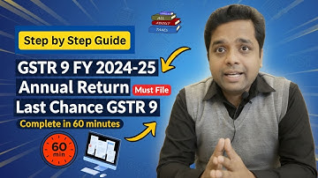 File GSTR-9 Correctly in 60 Minutes – LIVE Filing ! GSTR 9 Annual Return Filing #camanojgupta