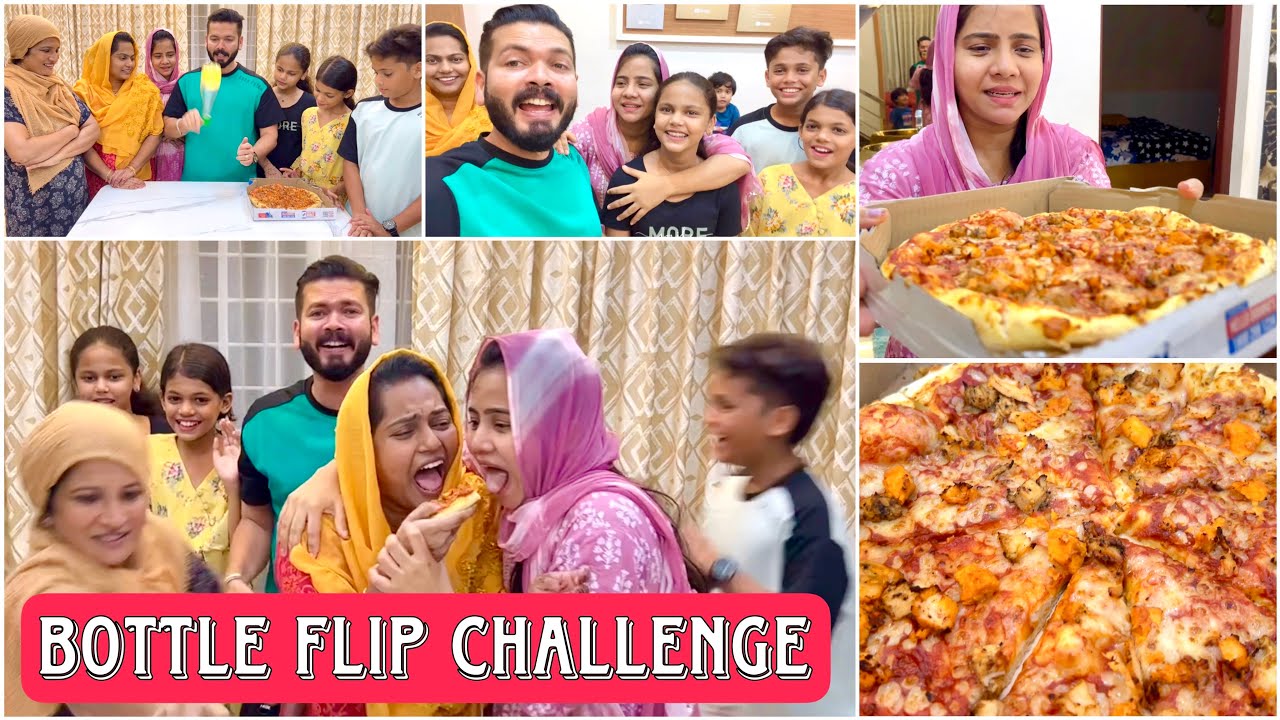 Pizzakku Vendi Porinjadi 🤣😂 | Bottle Flip Challenge 😅 | Mashura | Basheer Bashi | Suhana