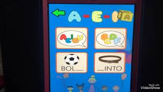 Jogo Ler e contar ( Completando com as vogais ) screenshot 5