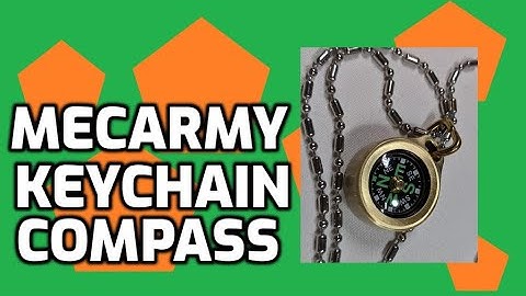 MecArmy Titanium EDC Key Chain Compass Unboxing and Review
