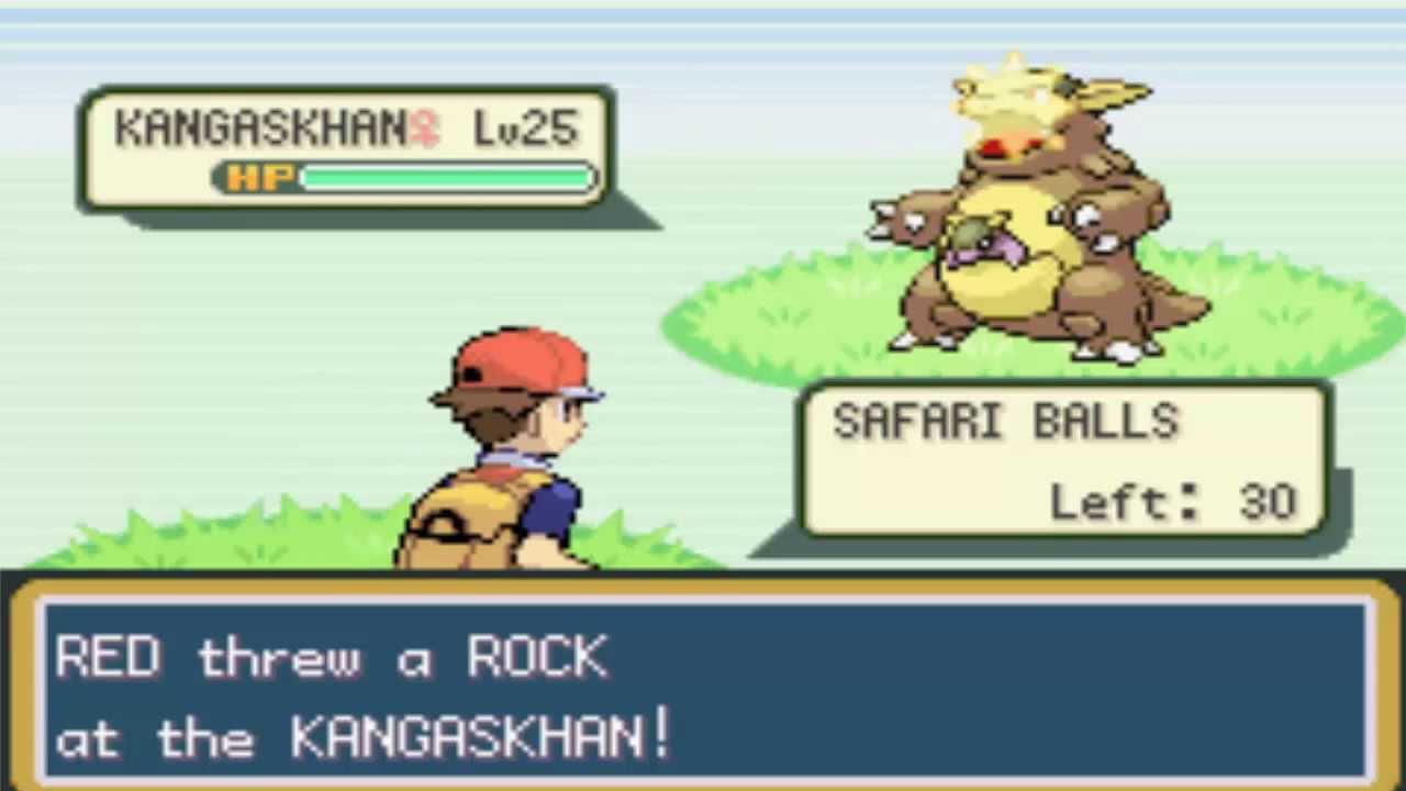 Where to Capture-Catch Kangaskhan In pokemon Leafgreen