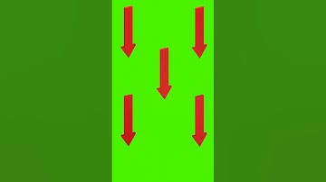 3D Green Screen Animation of Red Arrows Moving Down #greenscreen #3danimation #3dobject #Shorts