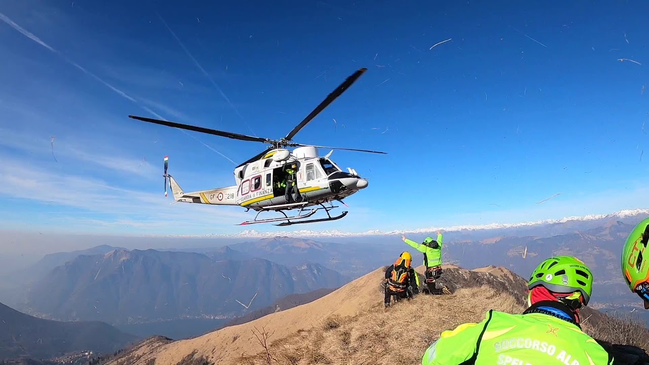 Soccorso Alpino - Esercitazione elicottero