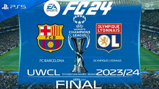 FC 24 Barcelona vs Lyon | Women's Champions League 2024 FINAL | PS5