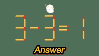 Match stick Puzzle | Fix equation 3-3=1 screenshot 4